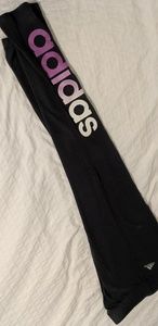 Adidas gray logo leggings small